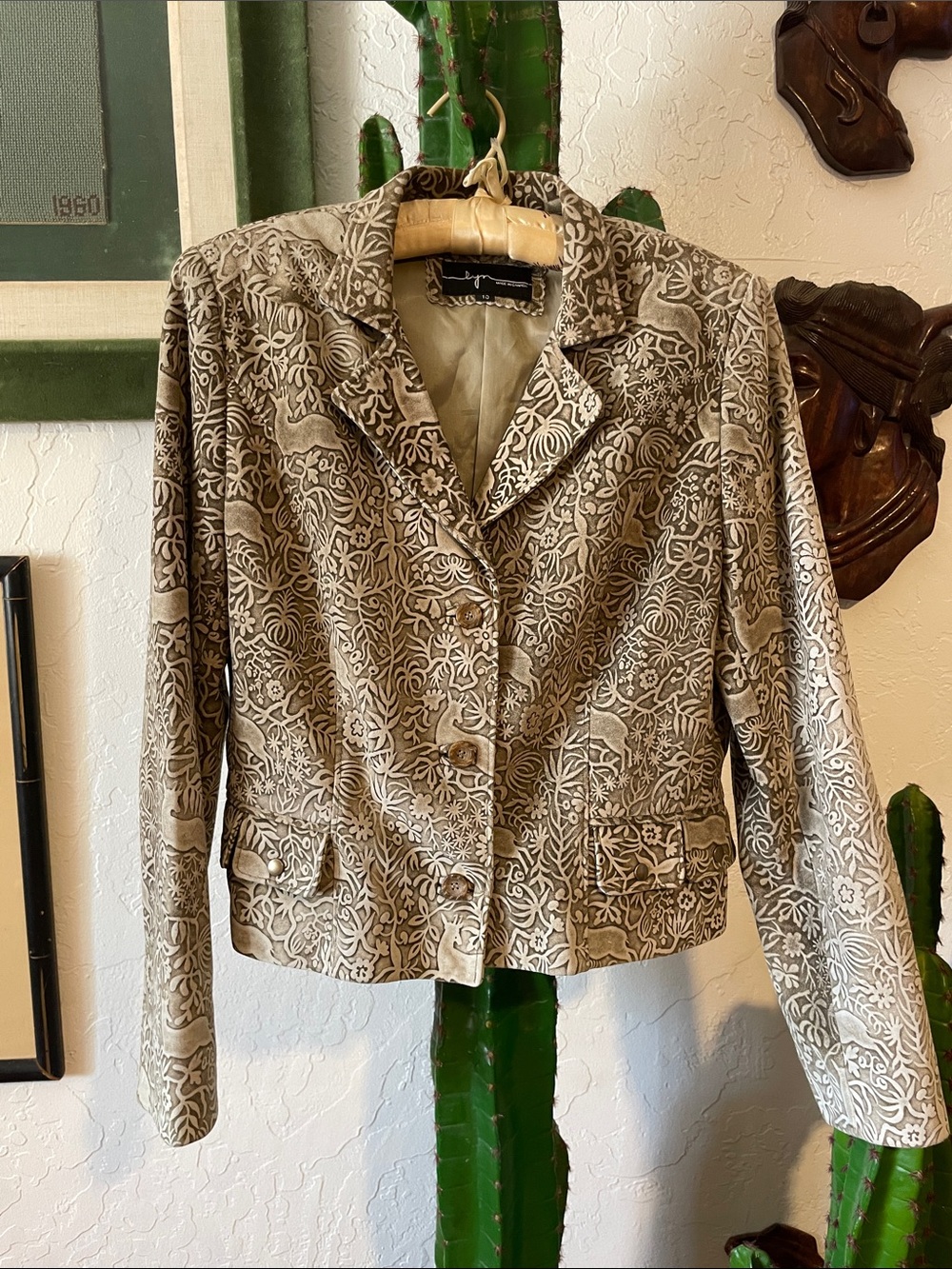 Vintage Suede Jacket by Lyn Size 10